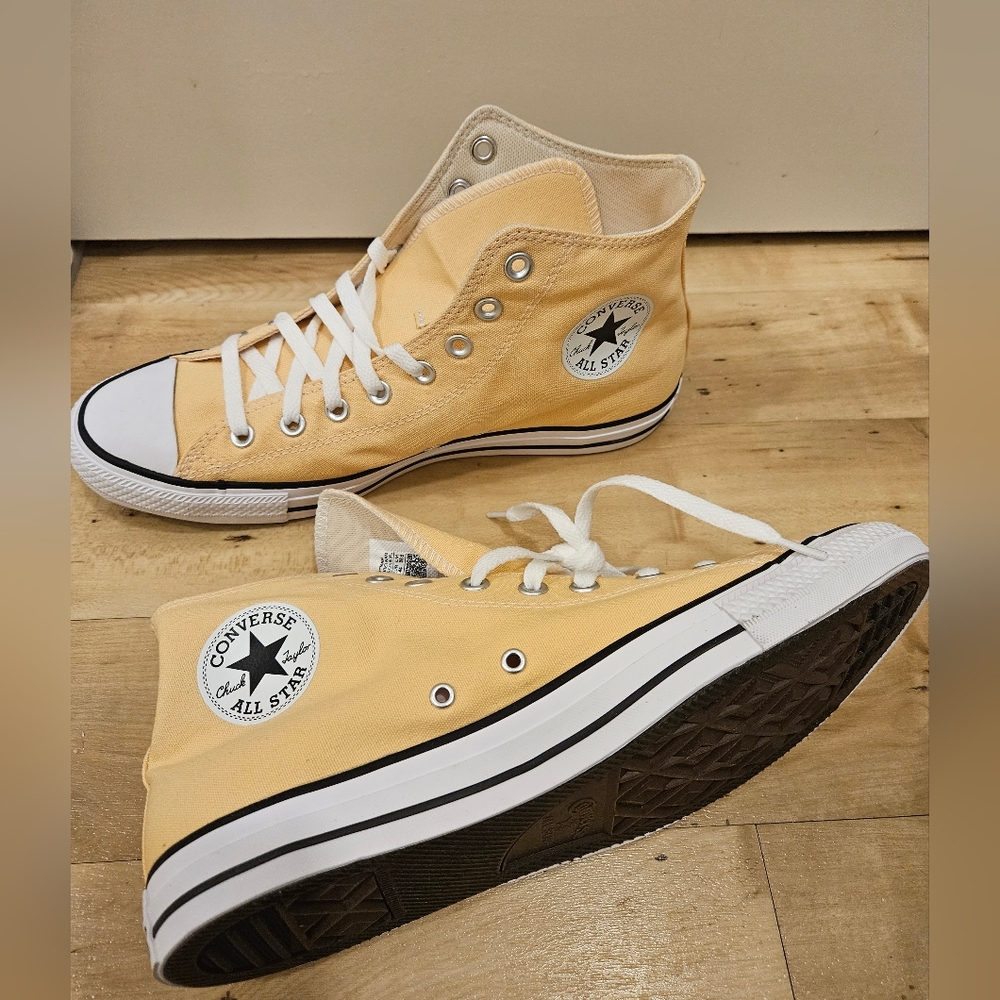 Converse High-Top Sneakers in Yellow.
